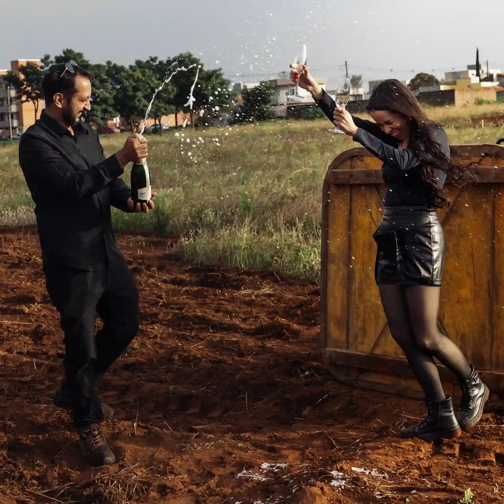 Experiência romântica no balão