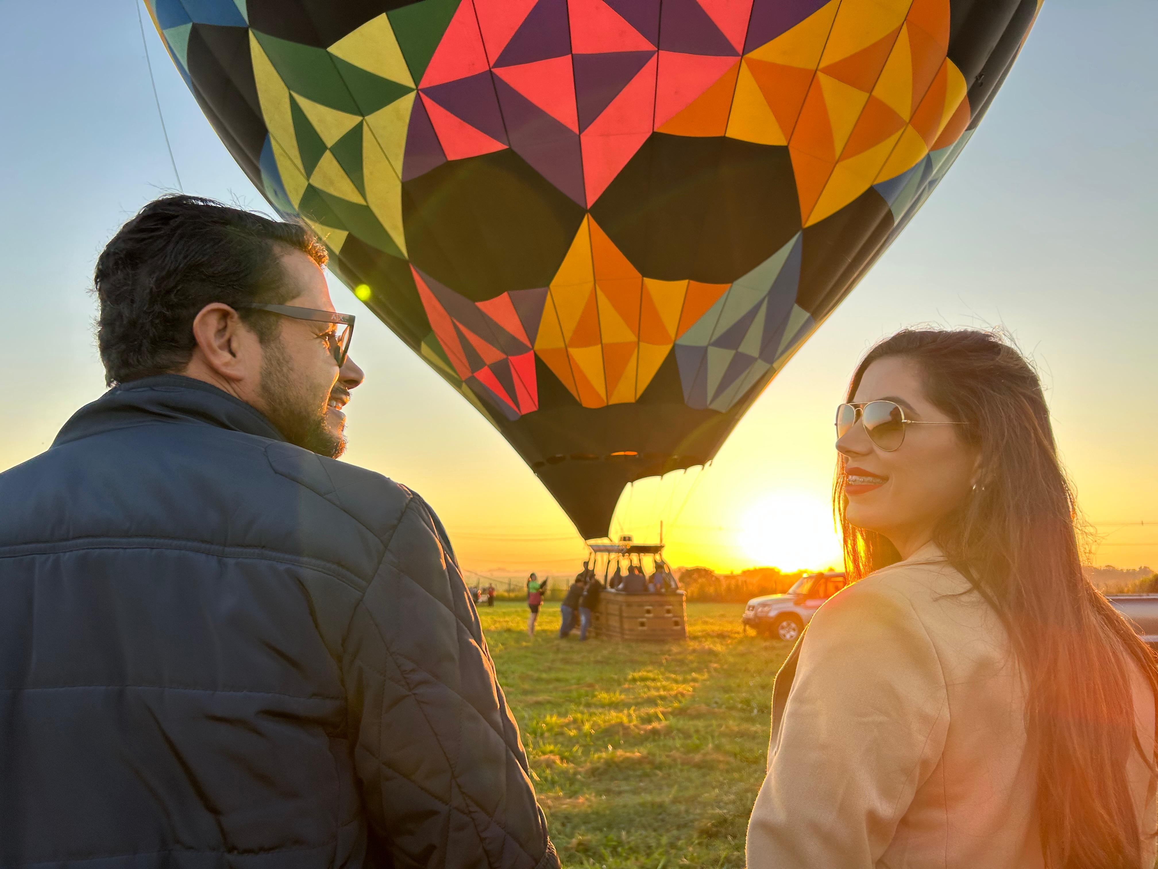 Pacote Romântico de voo de balão