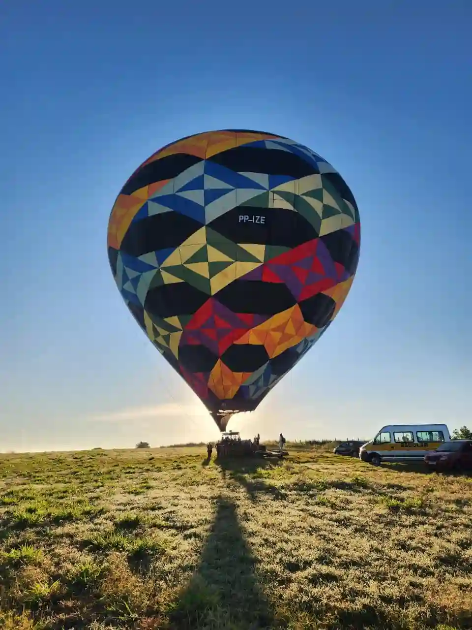 Momento do voo de balão 12